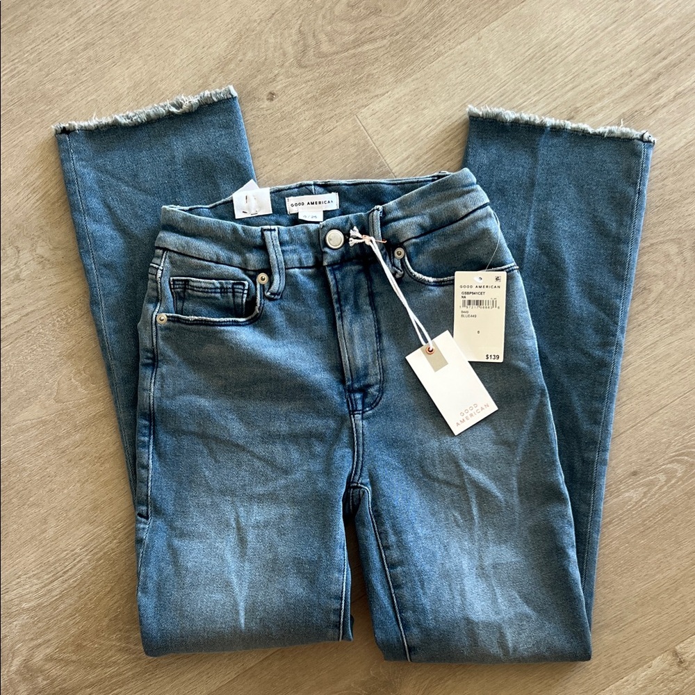 Good American Good Legs Straight Jeans